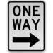 One Way Right Sign